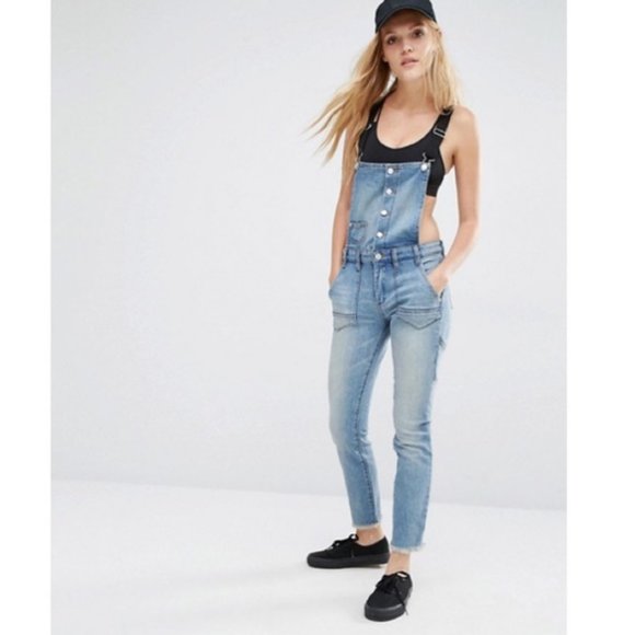 BLANK NYC Suspender Overalls Skinny Dipper 31